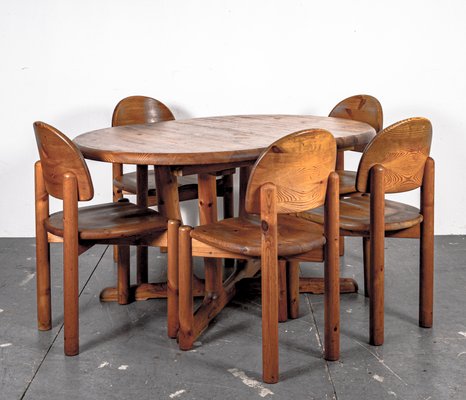 Danish Dining Table Chairs Set By, Round 4 Person Dining Table And Chairs Set Of 6