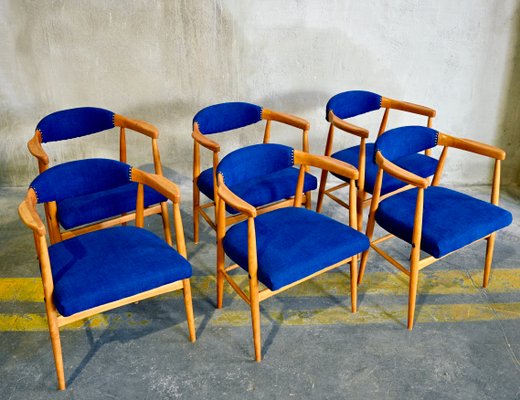 Set of 6 mid online century dining chairs