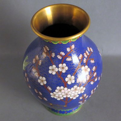 Enameled Cloisonne Vase 1950s for sale at Pamono