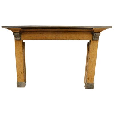 19th Century Italian Fireplace Mantel In Yellow And Dark Gray Marble For At Pamono - Dark Wood Fireplace 19th Century Italian Fireplace Mantel In Yellow And Dark Gray Marble For At Pamono - Dark Wood Fireplace