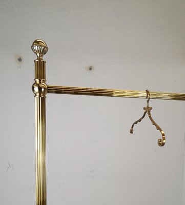 Italian Hollywood Regency Solid Brass Coat Hangers 1980s Set of