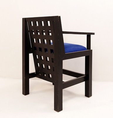Postmodern Black Wood Dining Chairs 1980s Set Of 6 1 500