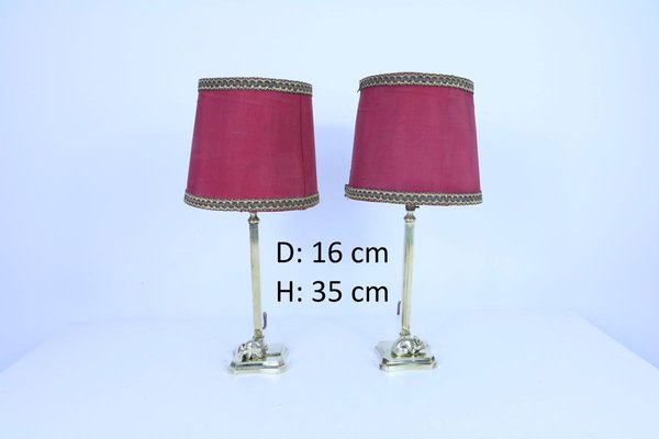 small brass table lamps