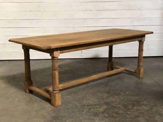 French Oak Farmhouse Dining Table With Extensions For Sale At Pamono