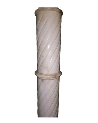 Marble Floor Lamp 1960s For At Pamono, Round Column Floor Lamp With Shelves