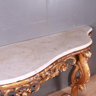 French Marble Top Console Table, at Pamono