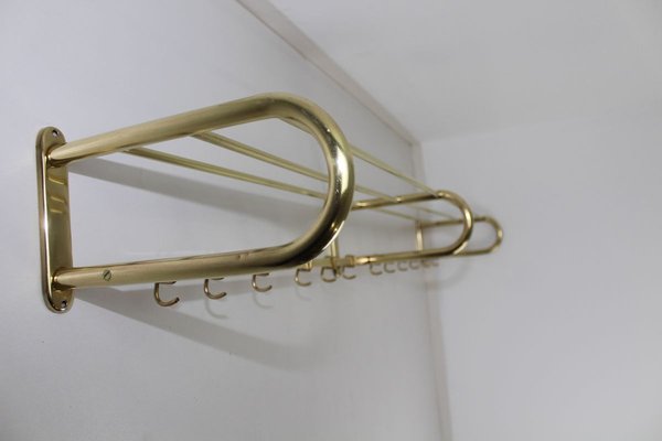 Vintage Bauhaus Style Brass Coat and 