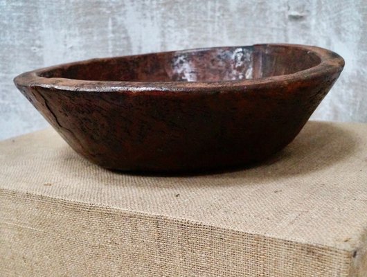 Primitive Burl Wood Bowl For At Pamono, Carved Wooden Bowls Uk