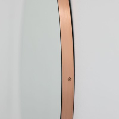 Oversized Round Minimalist Mirror With, Copper Round Mirror Large