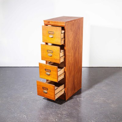 Tall Oak 4 Drawer Filing Cabinet, Oak File Cabinet 4 Drawer