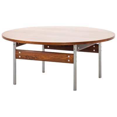 Norwegian Rosewood Coffee Table By, Short Round Table
