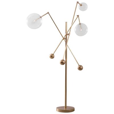 Brass 3 Arm Floor Lamp By Schwung For, Arm Floor Lamp