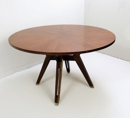 Ico Parisi For M I Roma Italy 1958, Round Plywood Dining Table