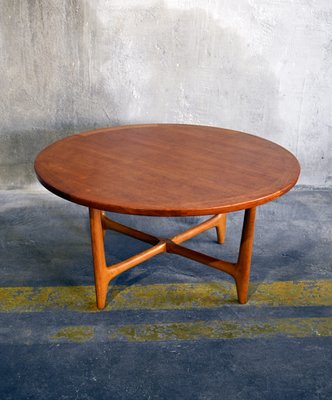 Large Mid Century Round Coffee Table In, Coffee Table Mid Century Round