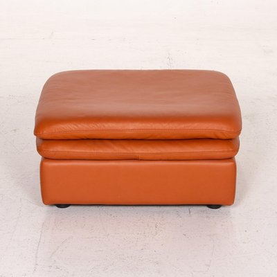 Terracotta Orange Leather Ottoman From Natuzzi For At Pamono - Orange Leather Ottoman Terracotta Orange Leather Ottoman From Natuzzi For At Pamono - Orange Leather Ottoman