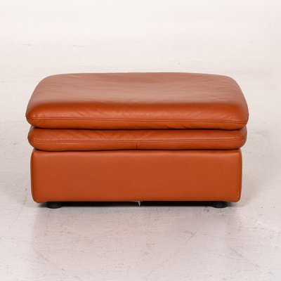 Terracotta Orange Leather Ottoman From Natuzzi For At Pamono - Orange Leather Ottoman Terracotta Orange Leather Ottoman From Natuzzi For At Pamono - Orange Leather Ottoman