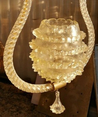 Murano Glass Ceiling Lamp from Barovier & Toso, 1950s for sale at