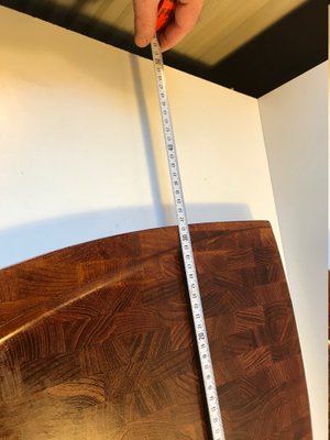 Planche à Découper Digsmed Danemark 1964 – Rare, Bois, Ronde, Jamais Utilisée