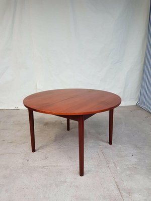 Mid Century Round Oval Extending Dining Table From Dalescraft Bei Pamono Kaufen