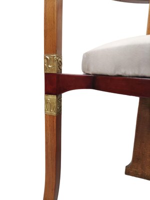 Art Nouveau Wood Brass Office Chair 1900s For Sale At Pamono
