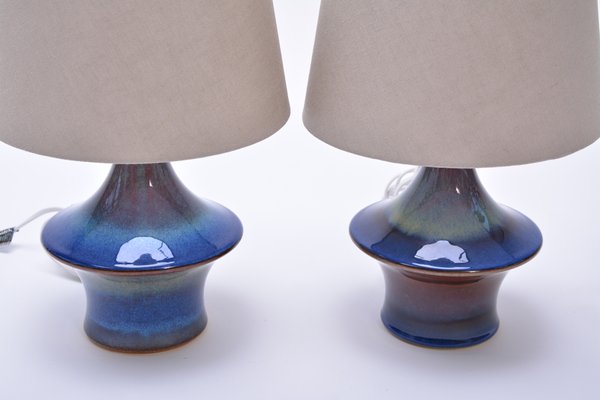 vintage blue lamps