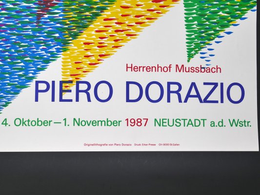 Piero Dorazio, Poster for P. Dorazio's Exhibition in Herrenhof