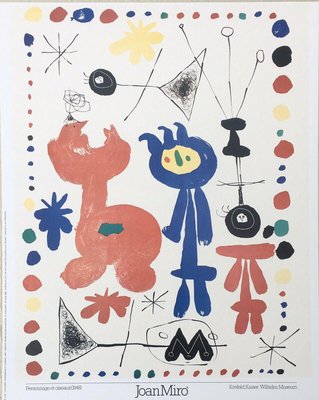 Joan Miro Poster Kaiser Wilhelm Museum In Krefeld Branches 1948 For Sale At Pamono