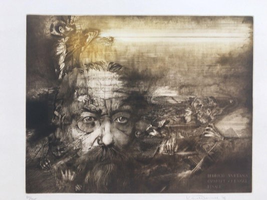 Karel Demel, 1942, Phraha, Etching for sale at Pamono