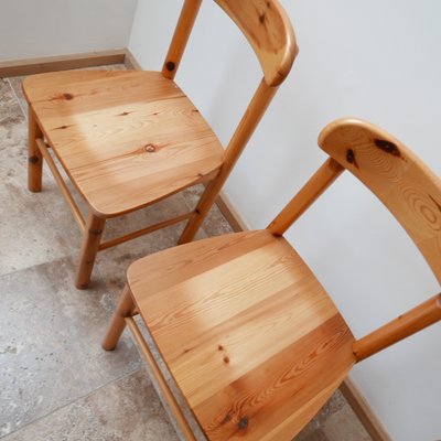 Mid Century Pine Dining Chairs Set Of, Old Pine Dining Chairs