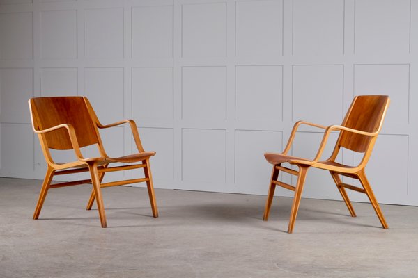 Evne Diktat gjorde det Danish Ax-Chairs by Peter Hvidt & Orla Mølgaard Nielsen, 1950s, Set of 2  for sale at Pamono