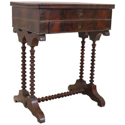Antique Mahogany Side Table Or Vanity, Mahogany Vanity Set