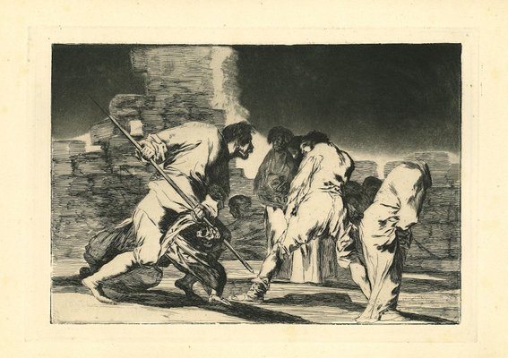 Francisco Goya, Disparate Furioso, 1875, Etching for sale at Pamono