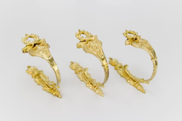 BeFur Vorhang Raffhalter 2er-Set | Vintage Wandhaken Bronze | Für Gardinen & Wohnkultur