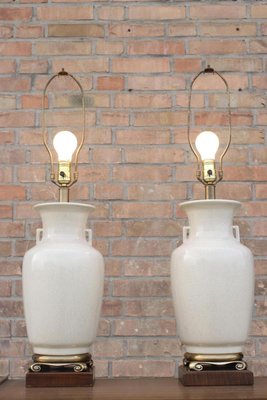 Ed Earthenware Brass Table Lamps, Frederick Cooper Brass Table Lamps
