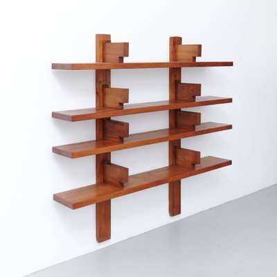 Wall Mounted Book Shelves By Pierre Chapo 1960s For At Pamono Wall Mounted Book Shelves By Pierre