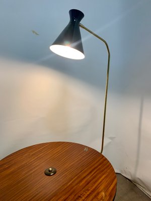 Small Coffee Table With Lamp 1960s For, Spotlight End Table Floor Lamp