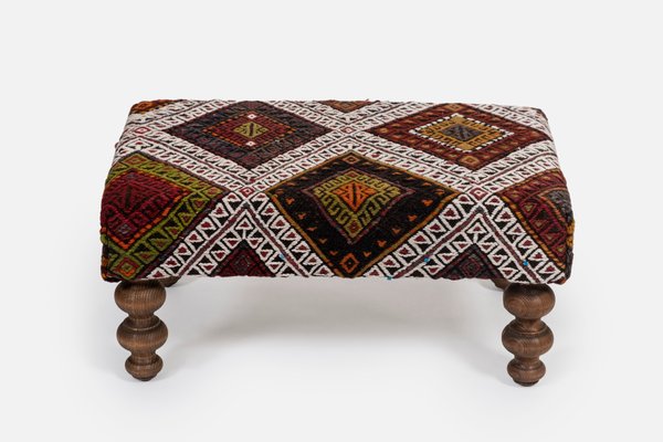 Kilim footstool discount