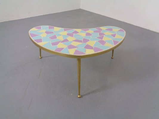 Mcm kidney sale shaped coffee table