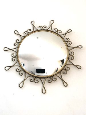 Vintage Sun Mirror 1950s For At, Rod Iron Mirrors