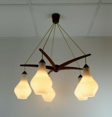 DANISH SCANDINAVIAN STYLE SMOKE GREY GLASS 60S 70/'S MID CENTURY LIGHT LAMP SHADE