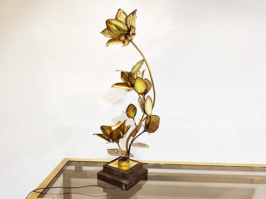 Flower Table Lamp From Maison Jansen 1970s For At Pamono Flower Table Lamp From Maison Jansen, Flower Table Lamp