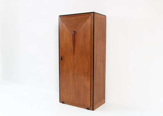 Art Deco Oak Amsterdam School Armoire Or Wardrobe 1920s For Sale At Pamono