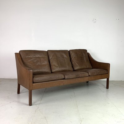 Model 2209 3 Seater Brown Leather Sofa, Leather Sofa 3 Seater