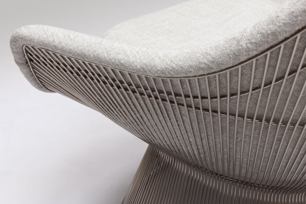 Wire Series Easy Chair With Knoll Fabric By Warren Platner For Knoll For Sale At Pamono