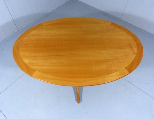 Oval Ashwood Coffee Table 1960s for sale at Pamono