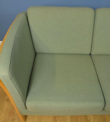 Mid Century Danish Mint Green 3 Seater, Mint Green Leather Sofa Set
