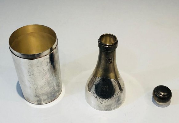 Vintage französischer Metalldraht 6 Flaschenhalter / Träger