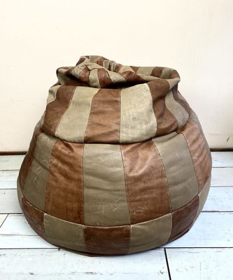 Leather Patchwork Bean Bag from de Sede, 1970s for sale at Pamono