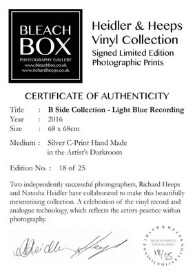 B Side Vinyl Collection Light Blue Recording Pop Art Color Photography 16 For Sale At Pamono