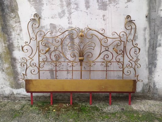 Twin wrought cheap iron headboard